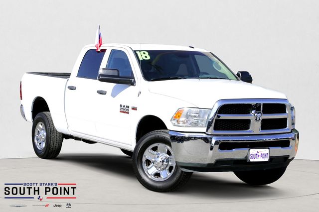 Bright White Clearcoat 2018 RAM 2500 Pickup Truck Four-Wheel Drive 6-Speed Automatic
