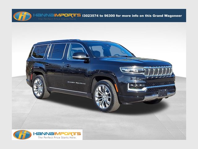 Diamond Black Crystal Pearlcoat 2022 Jeep Grand Wagoneer Series II 4WD SUV / Crossover Four-Wheel Drive 8-Speed Automatic