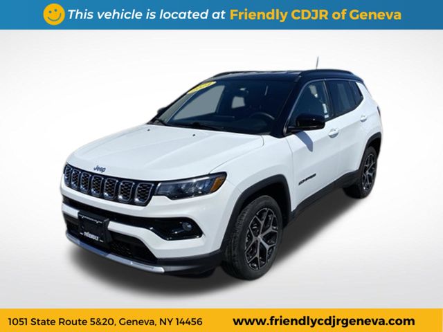 Bright White Clearcoat 2024 Jeep Compass SUV / Crossover Four-Wheel Drive 8-Speed Automatic