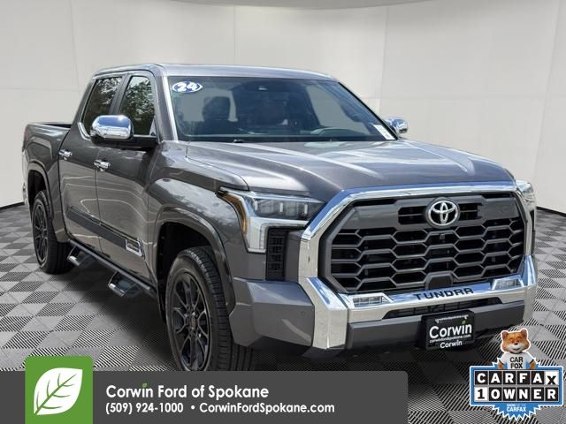 Magnetic Gray Metallic 2024 Toyota Tundra 1794 Edition CrewMax Cab 4WD Pickup Truck Four-Wheel Drive Automatic