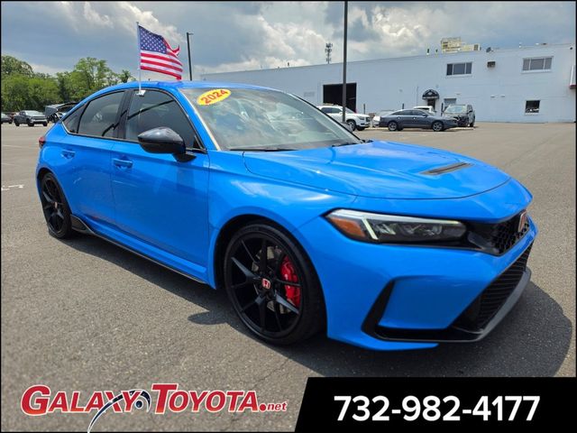 Blue 2024 Honda Civic Type R Hatchback Front-Wheel Drive 6-Speed Manual