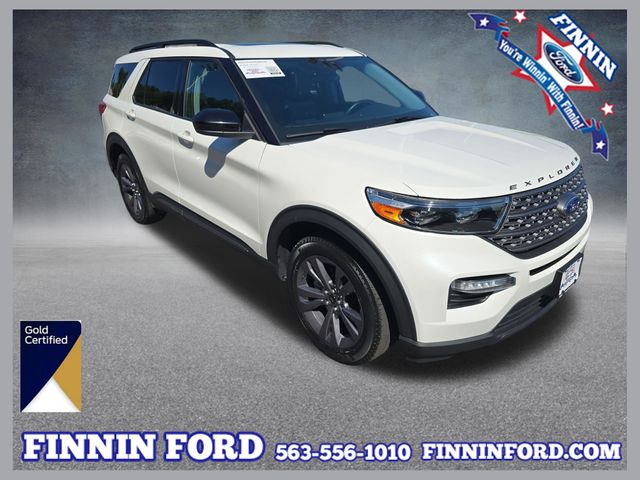 Star White Metallic Tri-Coat 2023 Ford Explorer SUV / Crossover All-Wheel Drive Automatic
