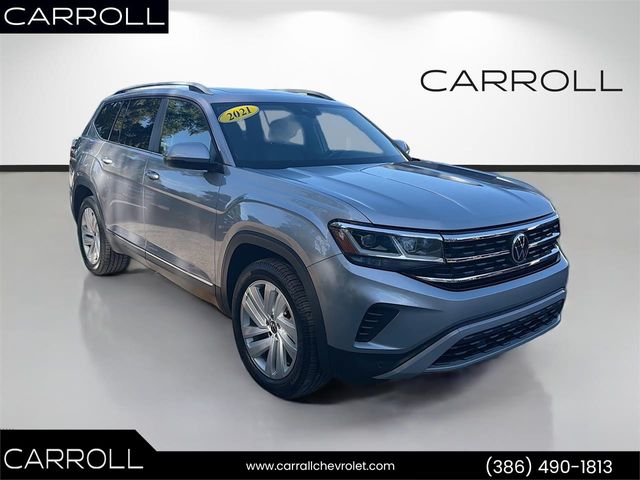 Silver Metallic 2021 Volkswagen Atlas V6 SEL FWD SUV / Crossover Front-Wheel Drive 8-Speed Automatic