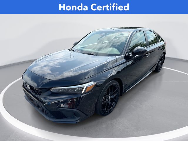 Crystal Black Pearl 2024 Honda Civic Hatchback Hatchback Front-Wheel Drive Continuously Variable Transmission