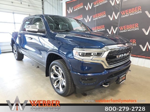 Patriot Blue Pearlcoat 2020 RAM 1500 Limited Crew Cab 4WD Pickup Truck Four-Wheel Drive 8-Speed Automatic