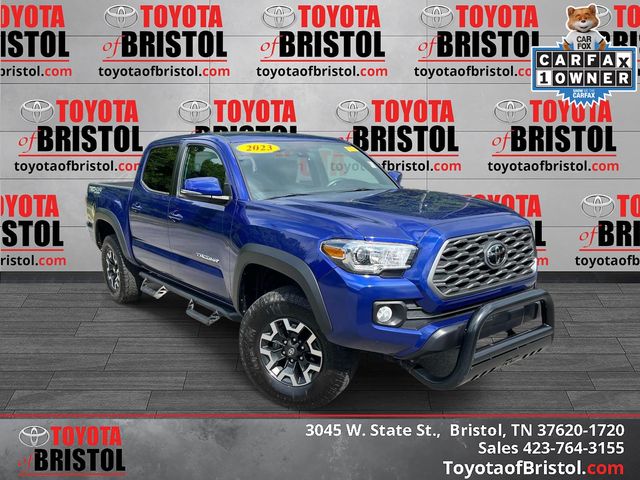 Blue Crush Metallic 2023 Toyota Tacoma Pickup Truck Four-Wheel Drive 6-Speed Automatic