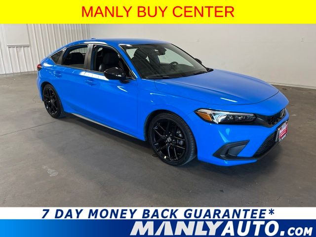 boost blue 2023 Honda Civic Hatchback Hatchback Front-Wheel Drive Continuously Variable Transmission