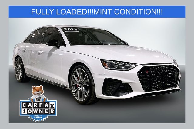 Glacier White Metallic 2023 Audi S4 Sedan All-Wheel Drive 8-Speed Automatic