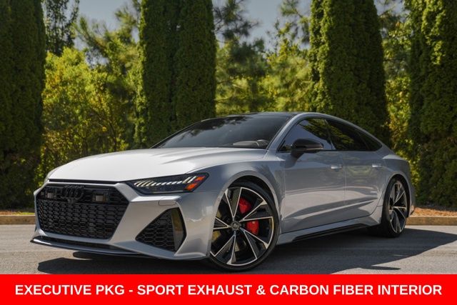 Silver Metallic 2023 Audi RS 7 Sedan All-Wheel Drive 8-Speed Automatic