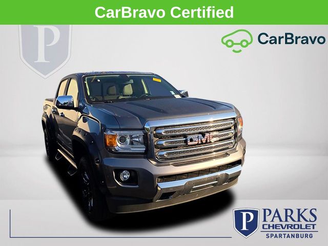 Gray (Steel Metallic) 2019 GMC Canyon Pickup Truck Four-Wheel Drive 8-Speed Automatic