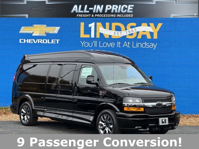 Black 2025 Chevrolet Express Cargo 2500 RWD Van Rear-Wheel Drive