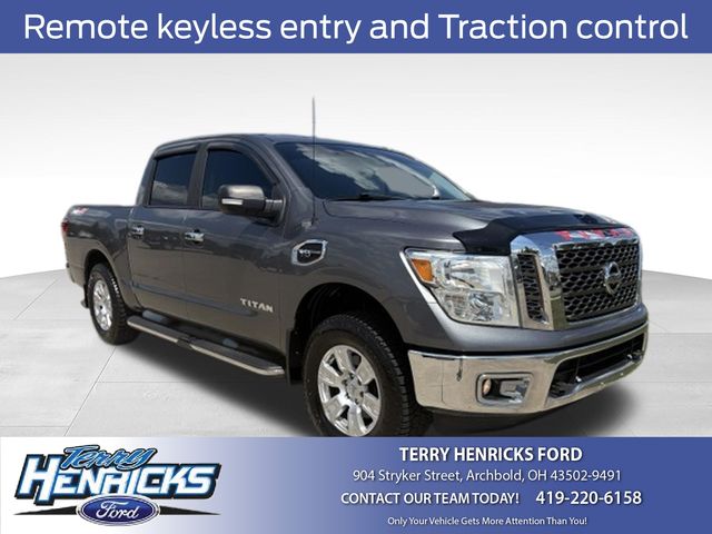 Silver Metallic 2017 Nissan Titan Pickup Truck Four-Wheel Drive 7-Speed Automatic