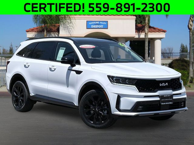 Glacial White Pearl 2023 Kia Sorento SUV / Crossover All-Wheel Drive 8-Speed Dual Clutch