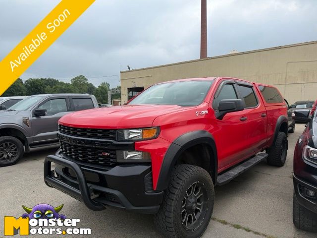 Red 2019 Chevrolet Silverado 1500 Pickup Truck Four-Wheel Drive 6-Speed Automatic Overdrive