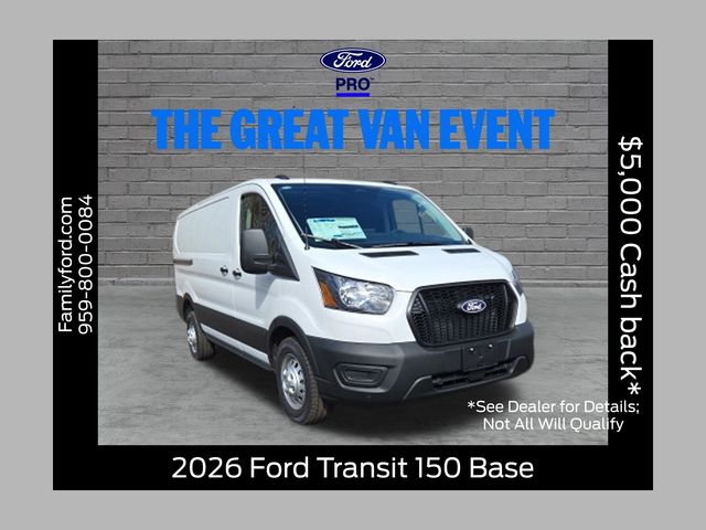 Oxford White 2026 Ford Transit Cargo Van All-Wheel Drive