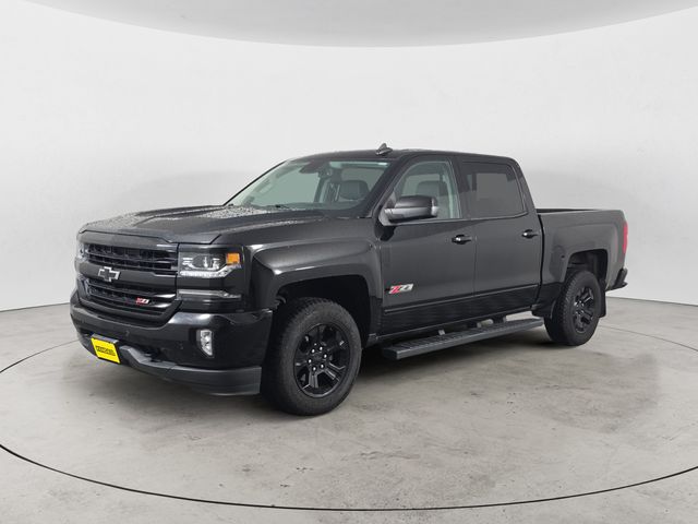 Black 2018 Chevrolet Silverado 1500 LTZ Crew Cab 4WD Pickup Truck Four-Wheel Drive 8-Speed Automatic Overdrive