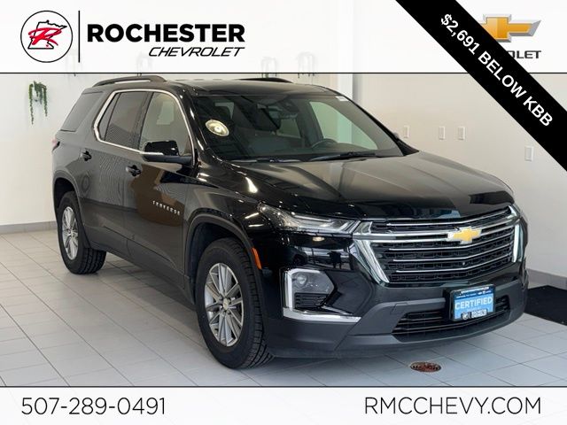 Black Metallic 2023 Chevrolet Traverse SUV / Crossover Four-Wheel Drive 9-Speed Automatic