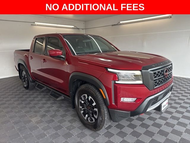 Cardinal Red Metallic 2024 Nissan Frontier PRO-X Crew Cab RWD Pickup Truck 4X2 9-Speed Automatic Overdrive