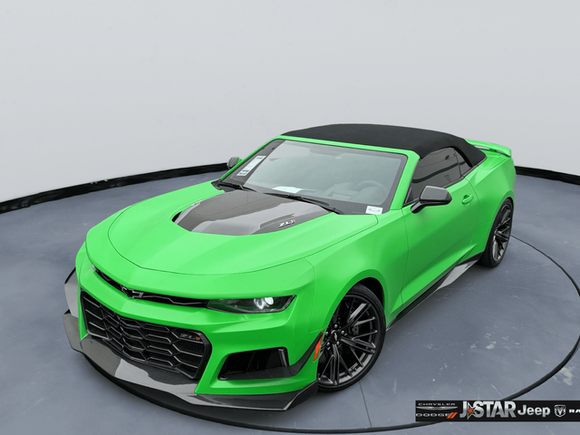 Krypton Green 2017 Chevrolet Camaro ZL1 Convertible RWD Convertible Rear-Wheel Drive Automatic