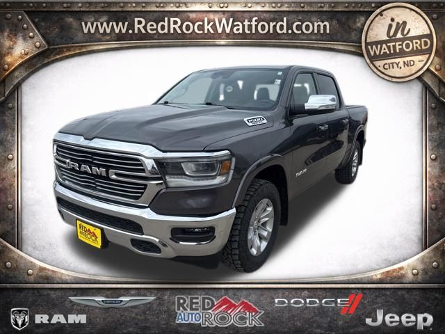 Gray (Granite Crystal Metallic Clearcoat) 2022 RAM 1500 Laramie Crew Cab 4WD Pickup Truck Four-Wheel Drive 8-Speed Automatic