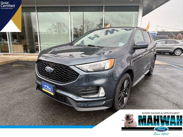 Stone Blue Metallic 2023 Ford Edge SUV / Crossover All-Wheel Drive 8-Speed Automatic