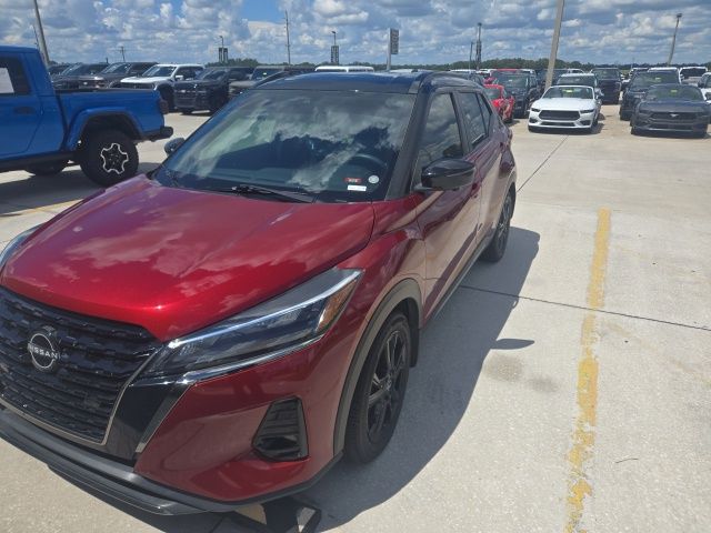 Red (Scarlet Ember Tintcoat/Super Black) 2023 Nissan Kicks SUV / Crossover Front-Wheel Drive Continuously Variable Transmission