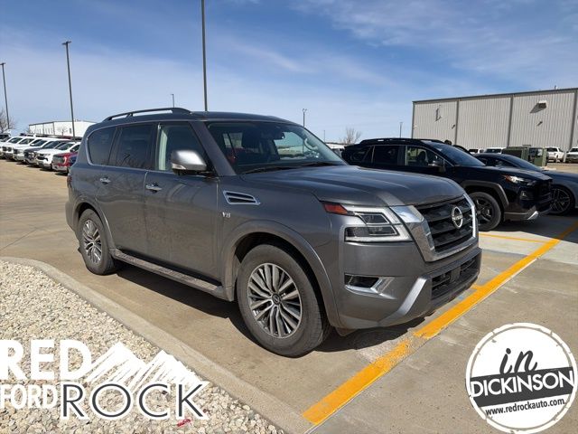 Gray (Gun Metallic) 2021 Nissan Armada SL RWD SUV / Crossover 4X2 7-Speed Automatic