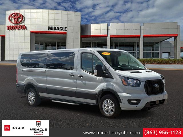 Avalanche Gray 2025 Ford Transit Passenger Van Rear-Wheel Drive