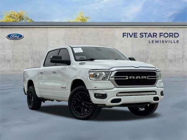 Bright White Clearcoat 2019 RAM 1500 Big Horn Crew Cab RWD Pickup Truck 4X2 8-Speed Automatic