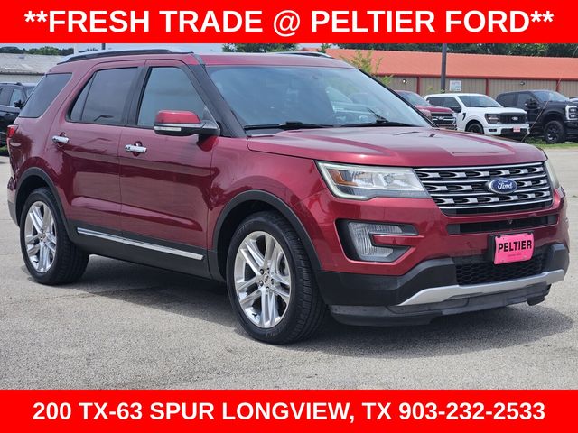 Ruby Red Metallic 2017 Ford Explorer Limited SUV / Crossover Front-Wheel Drive 6-Speed Automatic