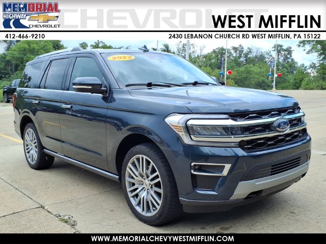 Blue Metallic 2022 Ford Expedition SUV / Crossover Four-Wheel Drive Automatic