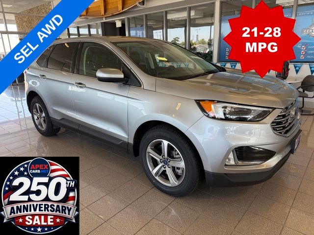 Silver Metallic 2022 Ford Edge SEL AWD SUV / Crossover All-Wheel Drive 8-Speed Automatic