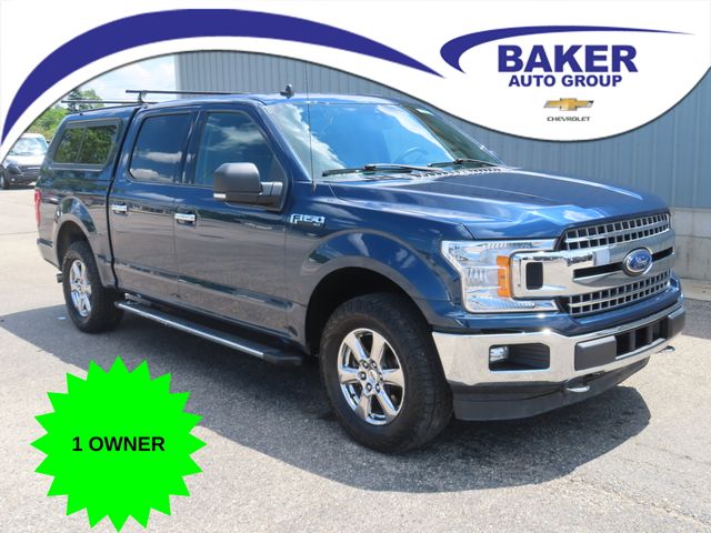 Blue 2020 Ford F-150 Pickup Truck Four-Wheel Drive Automatic