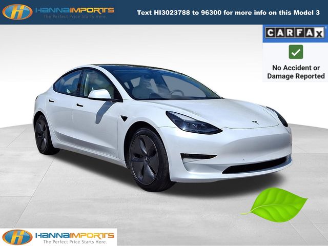 Pearl White Multi-Coat 2021 Tesla Model 3 Standard Range Plus RWD Sedan Rear-Wheel Drive 1-Speed Automatic
