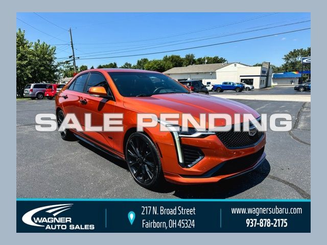 Blaze Orange Metallic 2023 Cadillac CT4 Sedan All-Wheel Drive Automatic