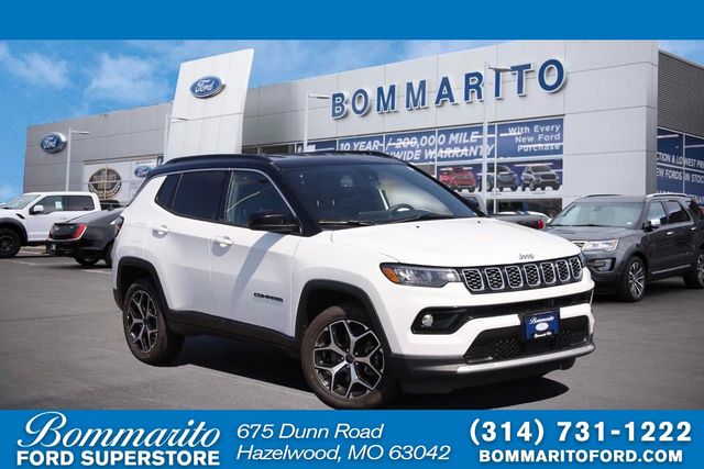 Bright White Clearcoat 2025 Jeep Compass SUV / Crossover Four-Wheel Drive 8-Speed Automatic