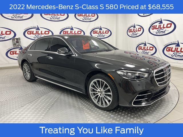 Graphite Gray Metallic 2022 Mercedes-Benz S-Class Sedan All-Wheel Drive 9-Speed Automatic
