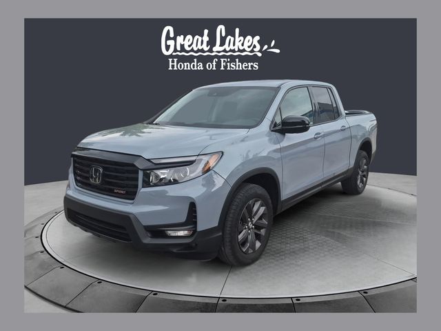 Sonic Gray Pearl 2023 Honda Ridgeline Pickup Truck All-Wheel Drive 9-Speed Automatic