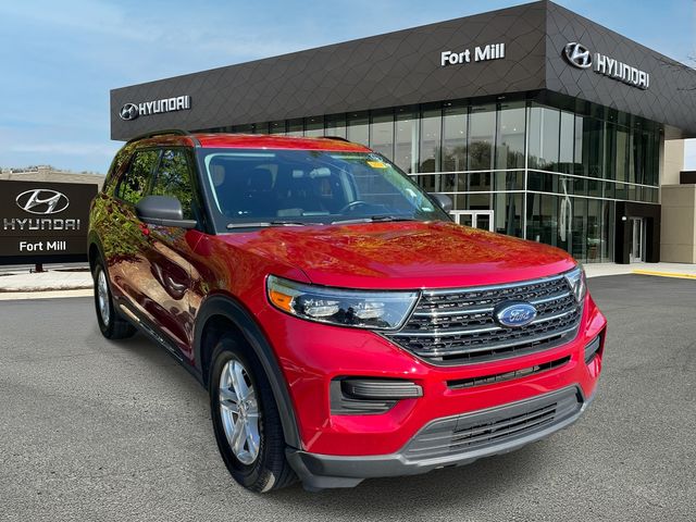 Red Metallic 2022 Ford Explorer SUV / Crossover Rear-Wheel Drive Automatic