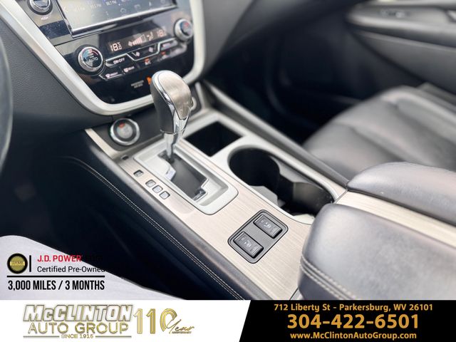 2018 White Nissan Murano SL AWD SUV