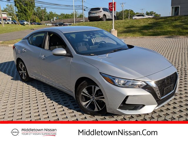 Brilliant Silver Metallic 2023 Nissan Sentra SV FWD Sedan Front-Wheel Drive Continuously Variable Transmission