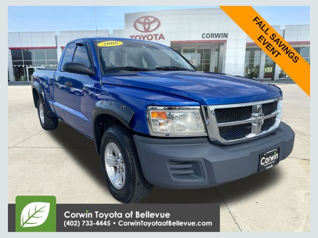 Electric Blue Pearlcoat 2008 Dodge Dakota Pickup Truck Rear-Wheel Drive 4-Speed Automatic