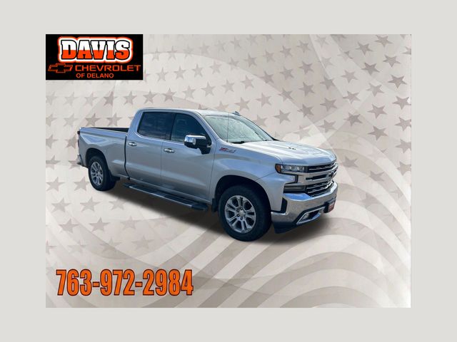 Silver Ice Metallic 2021 Chevrolet Silverado 1500 Pickup Truck Four-Wheel Drive Automatic