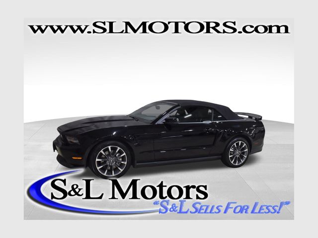 Black 2011 Ford Mustang Convertible Rear-Wheel Drive 6-Speed Automatic