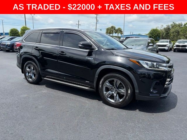Midnight Black Metallic 2019 Toyota Highlander Hybrid SUV / Crossover All-Wheel Drive Continuously Variable Transmission