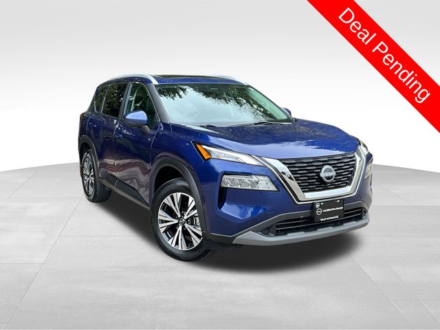 Caspian Blue Metallic 2023 Nissan Rogue SV AWD SUV / Crossover All-Wheel Drive Continuously Variable Transmission