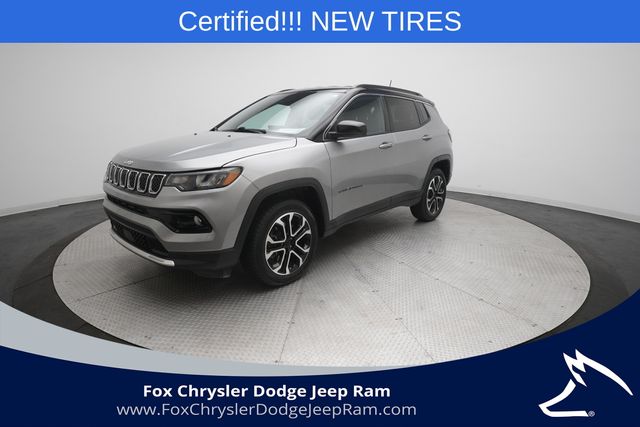 Billet Silver Metallic Clearcoat 2023 Jeep Compass SUV / Crossover Four-Wheel Drive 8-Speed Automatic