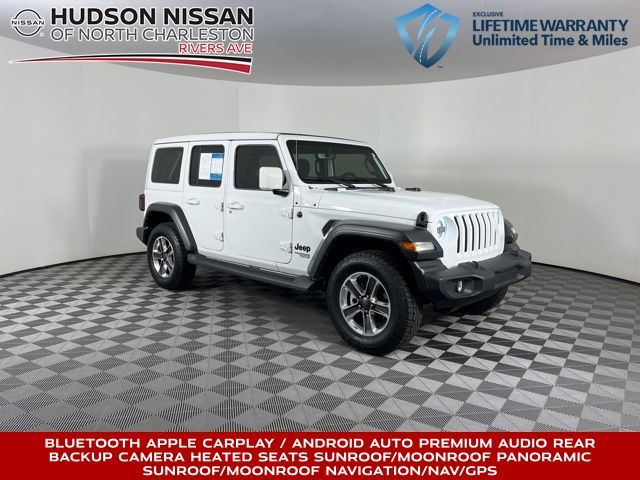 2021 Bright White Clearcoat Jeep Wrangler Unlimited Sport S SUV