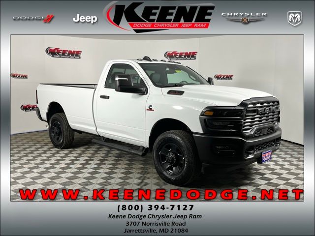 Bright White Clearcoat 2026 RAM 3500 Pickup Truck Four-Wheel Drive 8-Speed Automatic