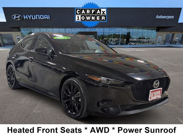 Jet Black 2023 Mazda MAZDA3 2.5 Turbo Hatchback AWD Hatchback All-Wheel Drive 6-Speed Automatic